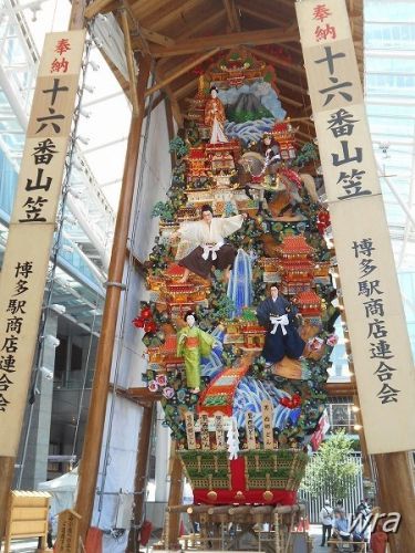 【博多山笠2018・飾り山】 十六番山笠「博多駅商店連合会」