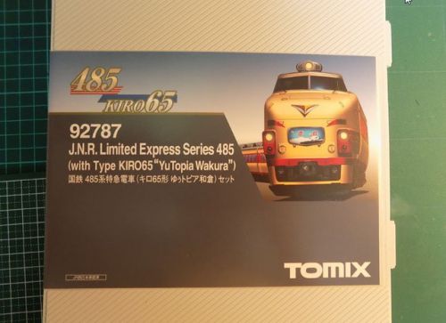 TOMIXの92787/92788と92762で纏めた485系特急電車(キロ65形 ゆぅトピア和倉)を弄る