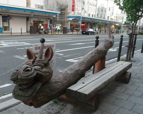 「宿にチェックイン後、鳥取駅前散策(因幡の麒麟獅子など~)」第42話『山陰旅行2018.7.29-8.3』