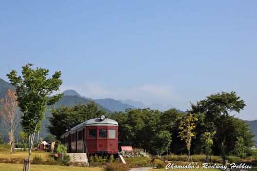 《保存車輌》北アルプス山麓の長野電鉄旧形電車~安曇野ちひろ美術館~