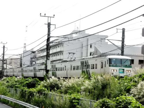 【横浜線】185系B5編成今朝の特急「はまかいじ」号2018年9月23日今日は横浜線開業110周年記念日です(^^ゞ