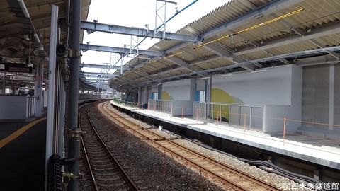 鴫野駅改良工事(おおさか東線) 2018/09/23