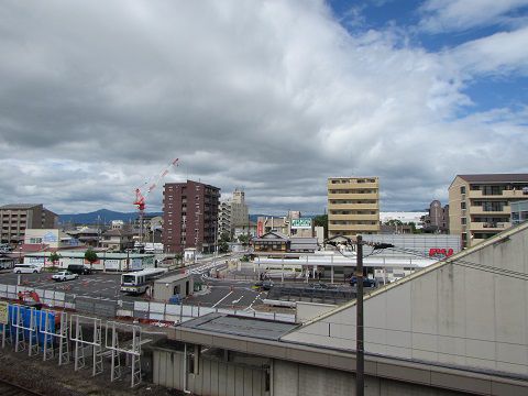 開発途上の、野洲駅前。 【2017年08月 滋賀県野洲市】