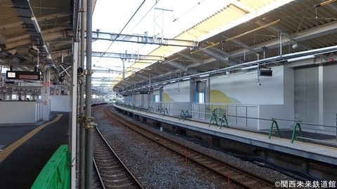 鴫野駅改良工事(おおさか東線) 2018/11/24