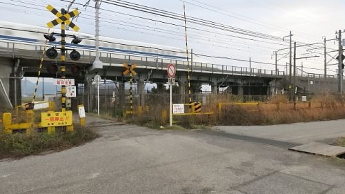 踏切の風景 近江鉄道・西甲良1号 ~踏切で新幹線と近江ガチャコンの離合!?~