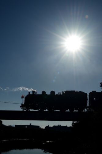 真岡鉄道SL新年号(2019/1/5上り回送）