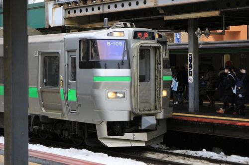 手稲駅でB-105。