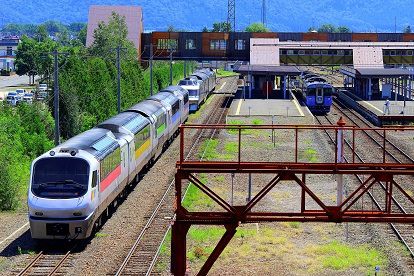 富良野駅と3種類のキハ183系