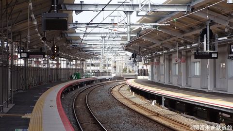 鴫野駅改良工事(おおさか東線) 2019/02/17