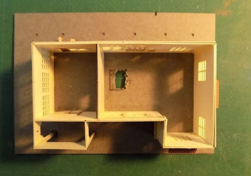 あまぎモデリングイデアの1/150モデル 地方駅舎/新村駅タイプを作る その3