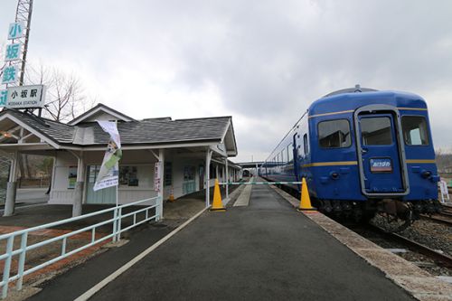 小坂鉄道レールパークのブルートレインあけぼの整備中!