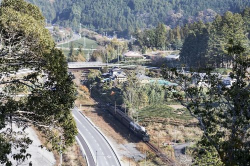 まもなく青部駅(大井川鐵道)