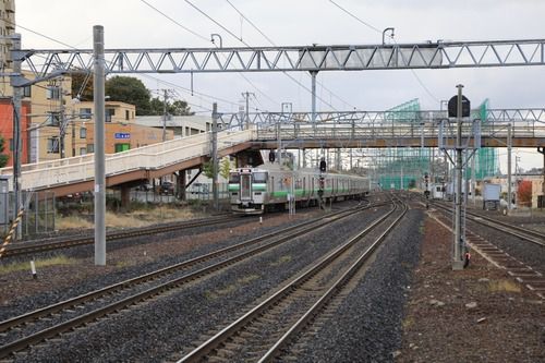 小樽へ。733系電車・快速エアポート
