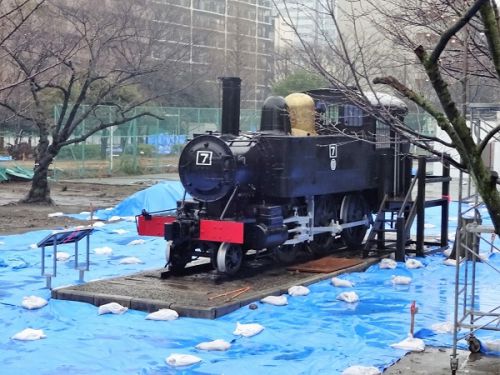 公園保存蒸機 西武鉄道7号機 品川東公園