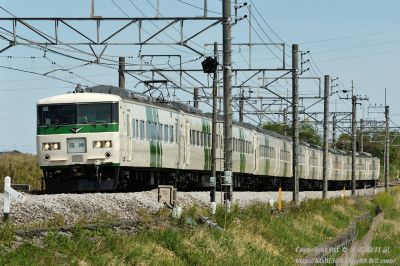 185系OM04+C5編成による上越新幹線救済臨