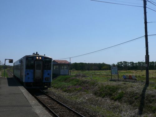 今朝の花咲線始発列車と30周年くしろ湿原ノロッコ号
