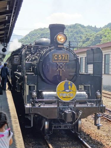 2015年8月 貴婦人C571号機牽引による「SLやまぐち号」の旅 その8 津和野駅とその周辺