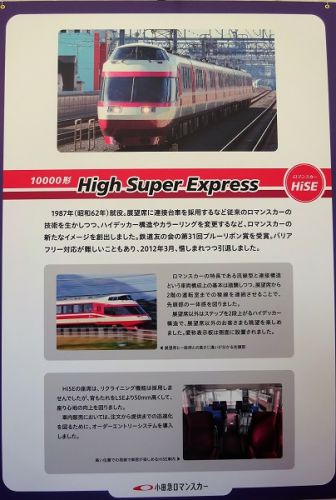 初めての小田急ファミリー鉄道展2019 参加 その12 特急ロマンスカー写真による紹介 HiSE 10000形
