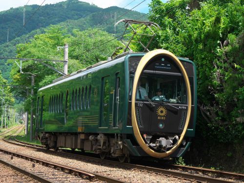 えいでんの緑の電車 ~叡山電鉄“ひえい” “青もみじきらら”~