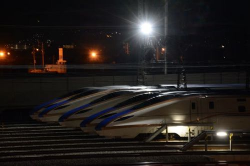 6月6日撮影 長野新幹線車両センターにてバルブ撮影 その1