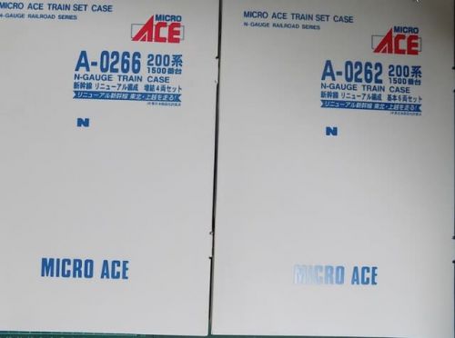MICROACEのA0262/0266 200系1500番台新幹線 リニューアル編成 基本/増結10両セットを見る。