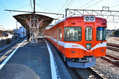 岳南電車 ジヤトコ前駅と富士山バックの撮り鉄