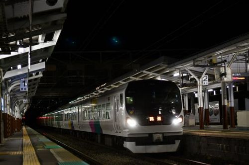 9月7日撮影 E257系による諏訪湖新作花火号 岡谷駅回送