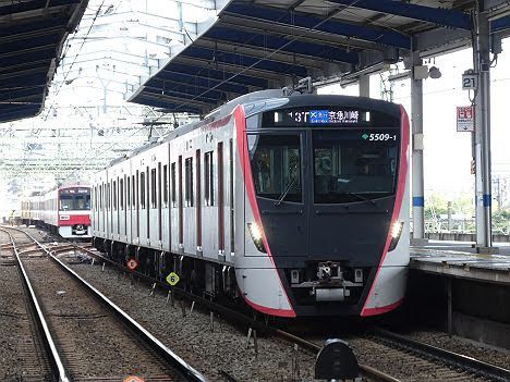 京浜急行電鉄 エアポート急行 京急川崎行き4 都営5500形(2019.9踏切事故に伴う運行)
