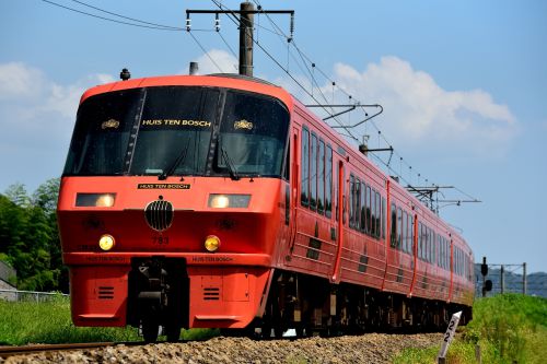 佐世保線を行く783系特急「みどり・ハウステンボス」号(三間坂~上有田)