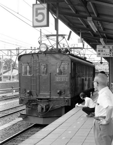 C56 が牽引する大糸線の貨物列車 1970.8.18