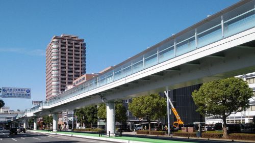 高崎駅前のペデストリアンデッキ完成