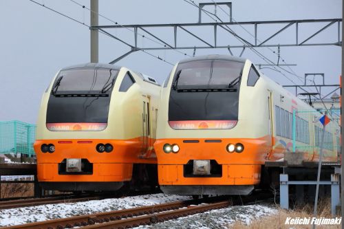 臨時の時に見せてくれる西新発田駅の交換