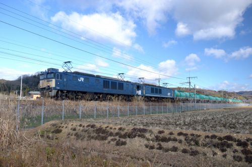 中央西線「今日のロクヨン」国鉄色エンド揃い重連。