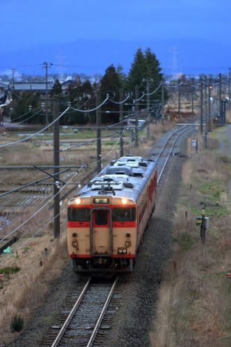 磐西の山間を走る列車たち８（磐西キハ）