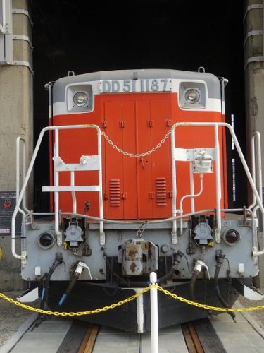 2019年8月の岡山・広島・鳥取・兵庫旅行 10 津山まなびの鉄道館 展示車両 4 DD51 1187号機