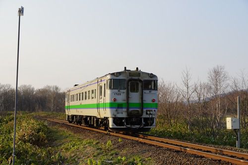 初野駅にて。