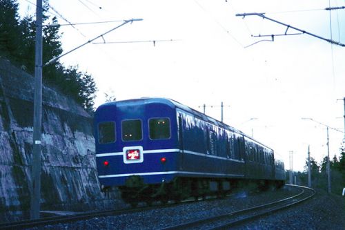 東北本線 滝沢駅あたり 1983.4.16