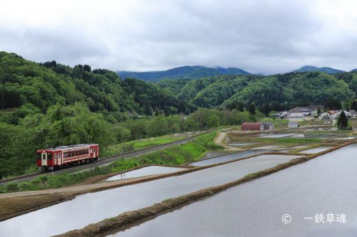 鉄道のある北信濃の風景
