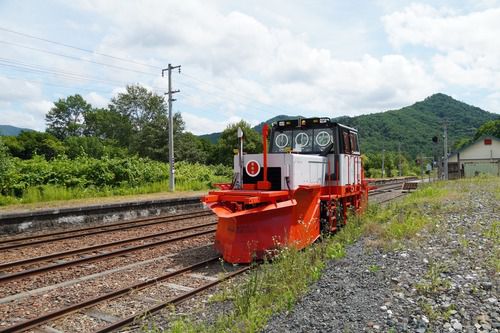 金山駅にいた排雪モーターカー
