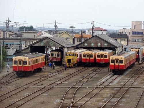 小湊鉄道　五井機関区の保存機　その1　小湊鉄道1号機