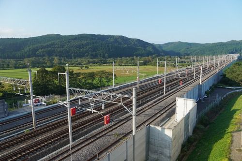 新幹線展望塔から(新幹線はいません