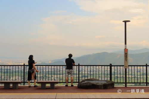 旅情を誘う姨捨駅