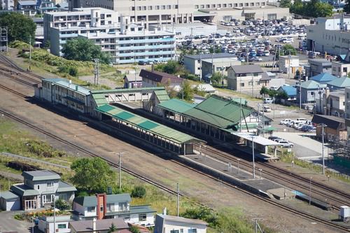 遠軽駅、俯瞰