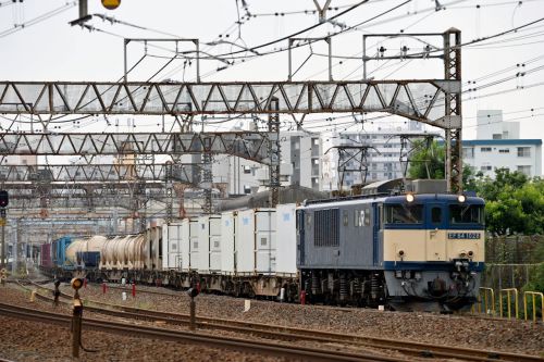 常磐線の貨物列車など