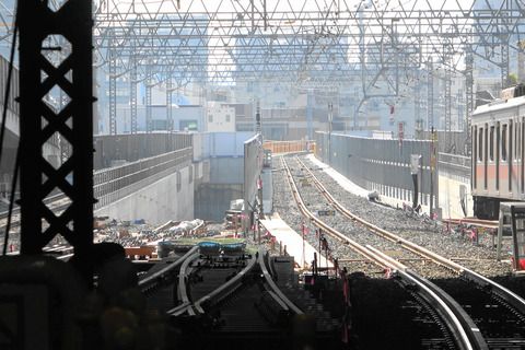 東急新横浜線(仮)日吉駅付近の様子