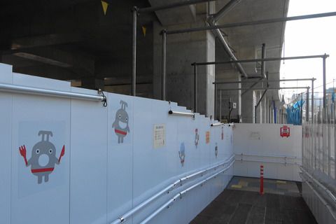 東急新横浜線(仮)日吉付近から(仮)新綱島駅へ