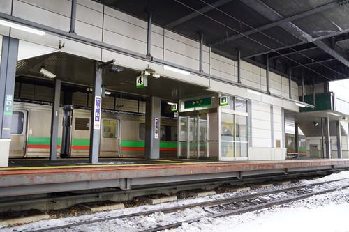手稲駅北口から見る手稲駅