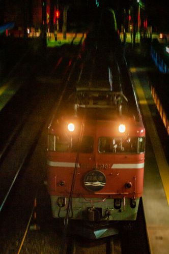 夜の野々市 〔 寝台特急「日本海」〕