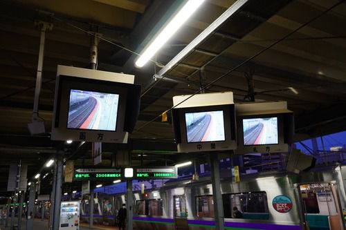 函館駅の夜