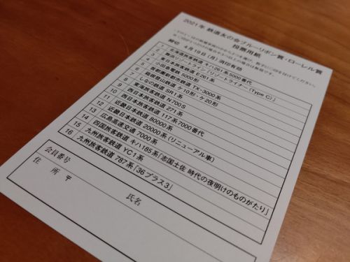 鉄道友の会2021年ブルーリボン賞・ローレル賞の投票開始。今年は「ひのとり」「WEST EXPRESS 銀河」等16車種がノミネート